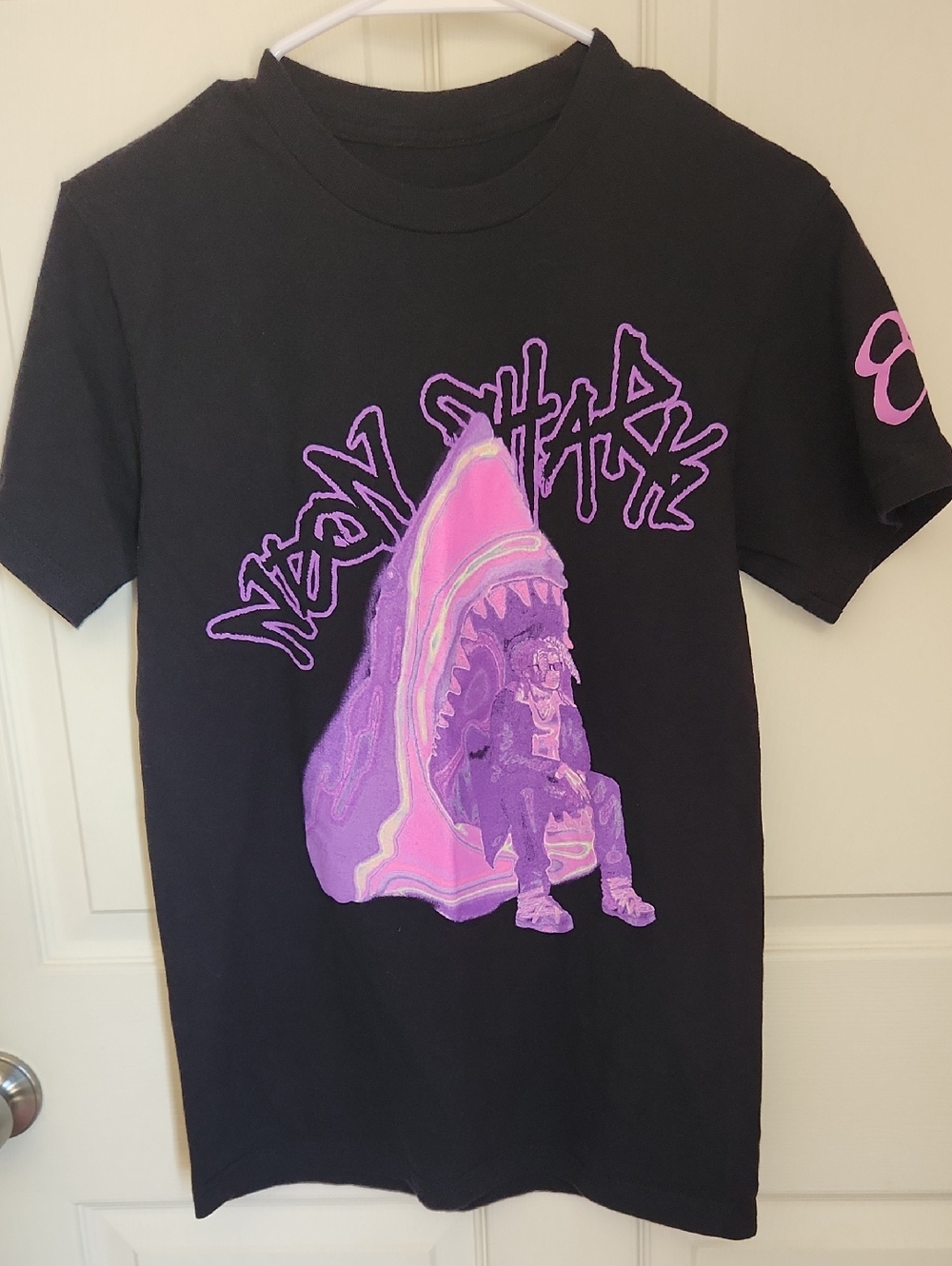 Trippie Redd Neon Shark Graphic Tee - Size S